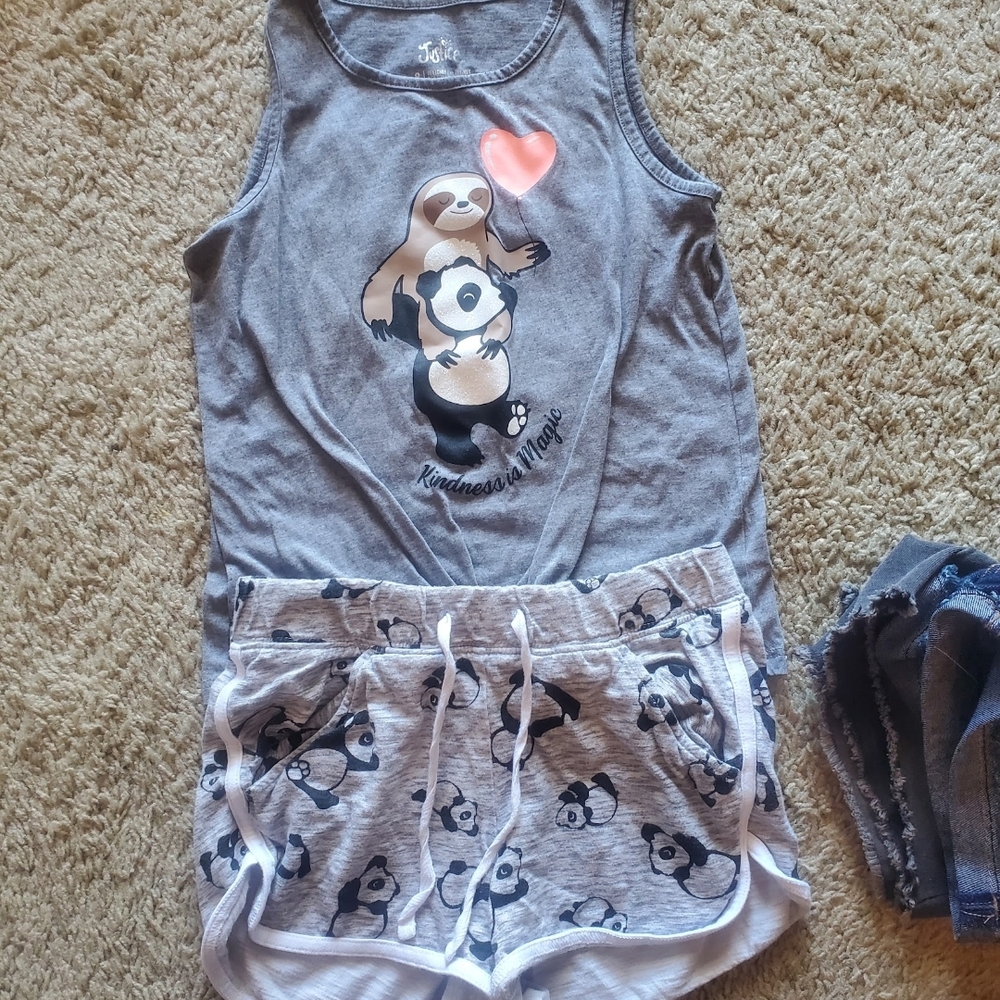 Justice Gray Panda Shorts